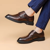 Chaussures en cuir italiennes minimalistes faites à la main pour hommes, idéales pour les fêtes, le quotidien et le bureau – Vente en gros de luxe