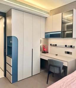 Armario Ecológico Integrado con Mesa, Muebles de Dormitorio Infantiles Personalizados, Armario para Niños - Product Image 4