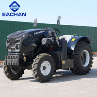 Traktor hidrolik kinerja tinggi 4x4 mesin pertanian traktor roda 80 HP traktor transportasi traksi Diesel hutan