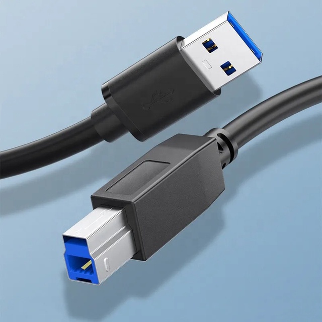 0.5m 1m 2m 3m Printer Cable Usb 3.0 Type a to Type B Print Cables for Printer Scanner Hp Canon Dell