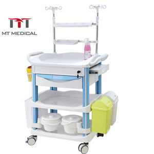 MT MEDICAL Chariot mobile d'ordinateur infirmier Hauteur réglable Chariot médical ABS <span class=keywords><strong>Poste</strong></span> <span class=keywords><strong>de</strong></span> <span class=keywords><strong>travail</strong></span> Ordinateur portable Chariot d'ordinateur d'hôpital - Product Image 4