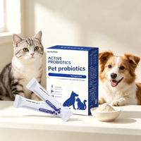 Poudre de probiotiques pour animaux de compagnie (chats et chiens) - Soin digestif sensible, aide au conditionnement gastro-intestinal, contre la constipation et la diarrhée