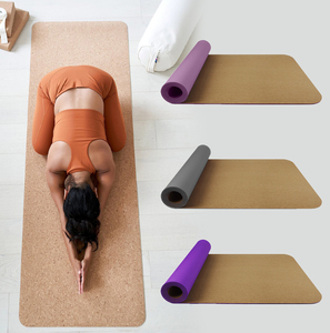 Zhensheng impresión personalizada eco amigable gimnasio fitness y construcción Cuerpo Conjunto TPE corcho esterilla de <span class=keywords><strong>yoga</strong></span> - Product Image 6