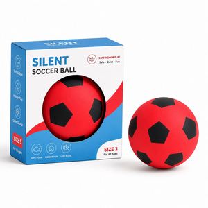 Balón de Fútbol de Espuma Suave y Silencioso para Interiores, Balón de Juego Silencioso para Niños con Empaque en Caja de Color con Ventana - Product Image 2
