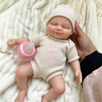 Poupée Reborn en silicone de 30 cm (12 pouces) avec visage souriant, jouet compagnon pour enfants