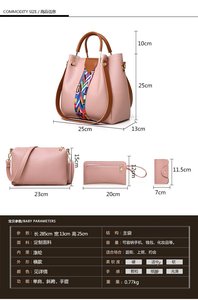 4 Pcs/set Women Handbag Messenger Bags for Ladies Fashion Shoulder Bag Lady PU Leather Casual Female Shopper Tote Femme - Product Image 3