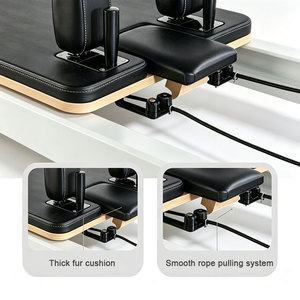 <span class=keywords><strong>Reformer</strong></span> de Pilates professionnel en alliage d'aluminium avec plateforme de saut et boîte d'assise, machine de fitness de qualité professionnelle pour studio - Product Image 3