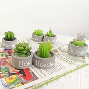 2023 EVEN Wholesale Cactus Lotus Tealight Candle, Decorative Cute Mini Succulent Cactus Candle