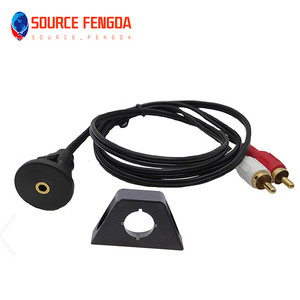 <span class=keywords><strong>Aux</strong></span> a rcal 2RCA maschio a dc3.5mm <span class=keywords><strong>aux</strong></span> prolunga per montaggio a incasso pannello per cruscotto auto <span class=keywords><strong>aux</strong></span> a 2 rca - Product Image 2