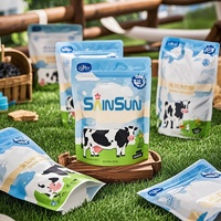 Sachet d'emballage biodégradable personnalisé pour poudre de café instantané et de thé au lait
