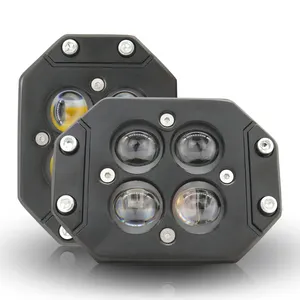 Jhs giá bán buôn 3inch LED làm việc ánh sáng 4SMD đèn sương mù 45 Wát RGB cao thấp chùm tia Laser LED làm việc ánh sáng cho off-road cho xe