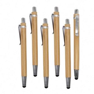 Promotional Wooden With Custom Logo Touch <b>Screen</b> Eco Friendly <b>Bamboo</b> Wood Pen - Product Image 1