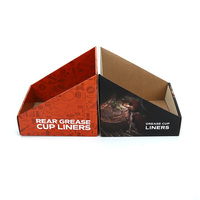 Boîtes de présentation PDQ pliables en carton vierges personnalisables pour magasin, avec plateau de rangement, pour comptoir de vente au détail et cadeaux