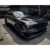 Capot avant en fibre de carbone style DM pour Dodge Challenger 2015-2021, capot moteur avec évents, capot léger