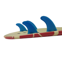 Vente flash Ailerons de planche de surf en fibre de verre nid d'abeille G3+GL Quad Set Double Tabs Base Ensemble d'aileron de surf (4 pièces)