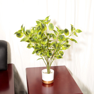 Chất Lượng Cao Cấp Faux Nhà Máy Đa Năng Chậu Cây Nhân Tạo Cho Phong Cách Máy Tính Để Bàn Trang Trí - Product Image 4