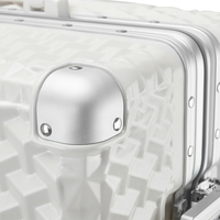 Nouveau chariot à cadre en aluminium de haute qualité à carreaux valise de verrouillage TSA 20/24/28 pouces bagage Durable de grande capacité personnalisable