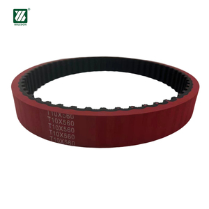 Correa Dentada de Goma con Recubrimiento de Goma Roja T10-560, Venta Directa de Fábrica - Product Image 5