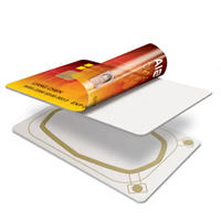 GSC 13,56 MHz RFID F08 24C01 Tarjeta de Control de Acceso Inteligente de plástico de PVC grabable de proximidad de doble chip con chip