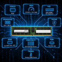 Mémoire serveur 16 Go 2Rx4 DDR4 RDIMM 2133 ECC Registered DIMM pour centre de données, RAM d'entreprise testée