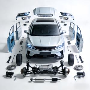 Nouvelles pièces détachées et accessoires d'origine de qualité OE pour Geely Coolray 2022-2024 : amortisseur de capot, plaquette de frein, disque de frein, tapis de sol, phare. - Product Image 1