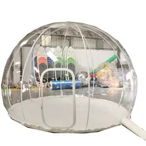 New clear bubble tent dome waterproof air blower pump party rental event bubble dome tent inflatable silent party dome bubble