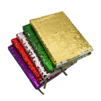 Wärmeübertragung Sublimation Blanko Glitzer Doppelseitiges Kunstleder-Cover Business-Notizbuch