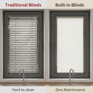 Magnetic <strong>Suction</strong> Louver <strong>Blinds</strong> Adjustable Angle Slats Electromagnetic Window Shade for Door Glass Window - Product Image 4