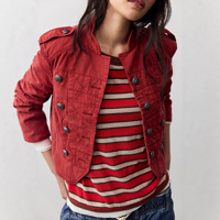 Veste Femme Vintage 2026 à Double Boutonnage, Coupe Ample Tendance, en Mélange de Coton, Manches Longues, Vêtement d'Extérieur Décontracté pour Marques de Streetwear