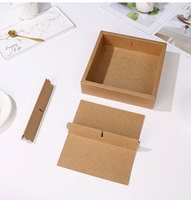 Tiroir de boîte kraft personnalisé bon marché boîtes transparentes emballage de boîte kraft à biscuits avec fenêtre en PVC