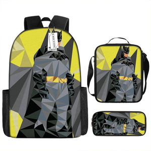 Sac à dos personnalisé <span class=keywords><strong>Marvel</strong></span> Bat Man sac à bandoulière étanche porte-crayon grande capacité Oxford costume trois pièces pour enfants <span class=keywords><strong>cartable</strong></span> - Product Image 6