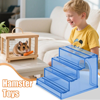 Escaliers de Hamster échelle de Cage pour petits animaux 2 en 1 maison de nidification d'escalade antidérapante pour l'exercice creusant jeu de Stimulation Playtime