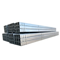 Tubo cuadrado y rectangular galvanizado por inmersión en caliente, tubo de acero galvanizado anticorrosión para ingeniería estructural