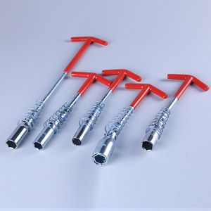 Clé à douille universelle pour bougie avec poignée en T Prise de bougie magnétique durable Outil de réparation pour l'entretien de la voiture et de la moto - Product Image 3