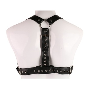 Juego de Bondage de Cuero SM, Correa Ajustable para la Espalda, Cadena, Esposas, Juego de Bondage para Cama, Juguetes de Bondage Masculinos, Venta al Por Mayor - Product Image 5