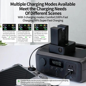 Chargeur intelligent WC237 72W compatible avec la batterie WB37 pour télécommande DJI RC Plus/FPV et adaptateur d'alimentation RTK 2, concentrateur de charge parallèle - Product Image 6