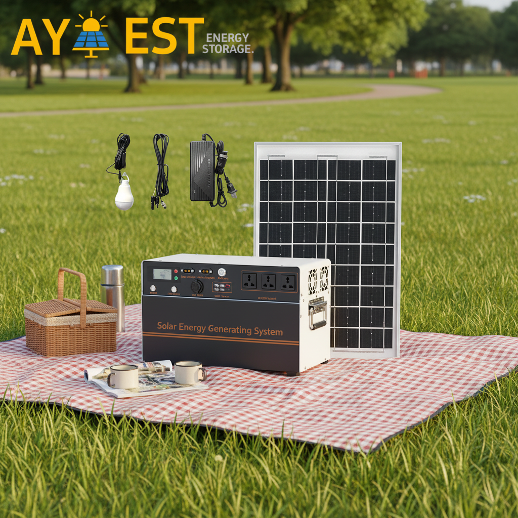 Aiya3000 watt 3000WH household solar off grid photovoltaic generator, emergency energy storage portable small power station · image 2