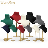 Wyp-ensemble de présentation de bijoux à hauteur réglable à la main, support de bijoux amovible, collier, buste, présentoir de bijoux