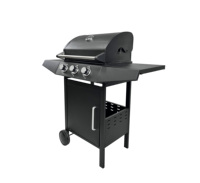 Vente chaude Non Stick Trolley En Acier Inoxydable Barbecue Grill Industriel Barbecue À Gaz En Plein Air Pour Restaurant