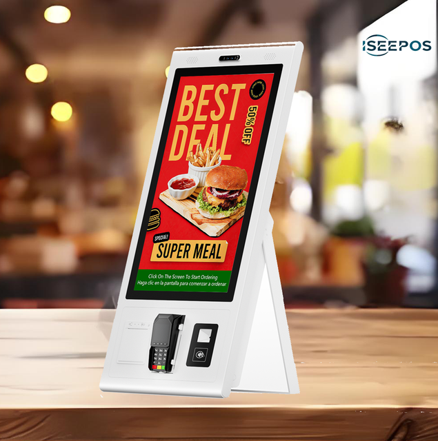 15.6-32-inch Android/Windows Wi-Fi 6 POS Kiosk All-in-One Self-Service Terminal NFC Card Reader 3-Year Warranty 80mm Thermal