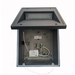 Lámpara de pie de esquina para exteriores, pasillo, escalera, paso, CATANIA IP65, superficie de aluminio impermeable, luz de pared empotrada LED - Product Image 5