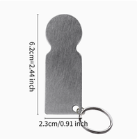 Neues Design Werbegeschenk Sublimations-Blanko-Metallschlüsselanhänger mit Runden Blanko-Anhängern Personalisierter Foto-Schlüsselanhänger