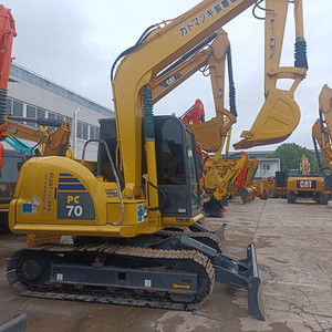 Excavadora Usada Komatsu PC70 de 7 Toneladas, Motor Cummins, Bomba Hidráulica Kawasaki, Motor Original Japonés, 1200-2000 Horas, 90% Nueva - Product Image 4