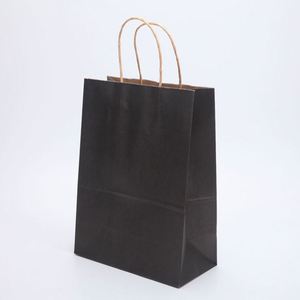 30% Discount Custom Packaging Recycle Brown Kraft Twisted Flat Handle <b>Bag</b> - Product Image 4