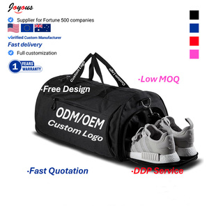 Custom Logo Weekend Handtas Reistas Bagage Oxford Enkele Schouder Fitness Tas Sport Sporttas Met Schoenenvak - Product Image 2