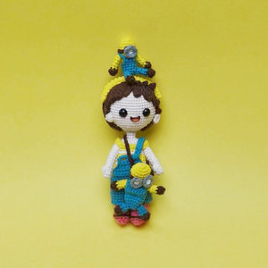 Thủ công dệt kim Polyester <span class=keywords><strong>Minion</strong></span> bức tượng kiva thương hiệu mát mẻ dễ thương cậu bé 'sáng tạo sưu tập bà bầu món quà giáng sinh - Product Image 5