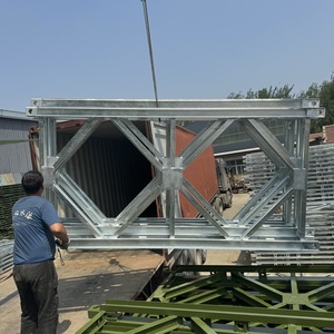 Puente Bailey de alta resistencia, marco de armazón de acero modular, estructura de acero portátil para peatones, puente de diseño prefabricado de largo alcance