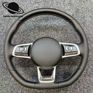 Volante Sportivo Premium Personalizzabile in Fibra di Carbonio con Pelle Traforata per VW Golf GTI MK5-MK7.5 GTD R Golf7 Jetta - Product Image 1