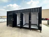Conteneur préfabriqué moderne et portable à faible coût, de 10 à 30 pieds, personnalisable, pour toilettes, atelier, structure sportive, cuisine, événements, installation facile