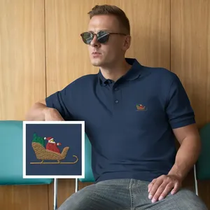 <strong>Mens</strong> Christmas Polo <strong>Shirt</strong> Custom Embroidery logo Polo <strong>Shirt</strong> Luxury Streetwear <strong>T</strong>-<strong>shirt</strong> - Product Image 6